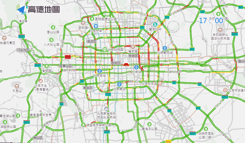 公園景區(qū)周邊交通壓力_北京周末交通預(yù)測預(yù)報_出行提示