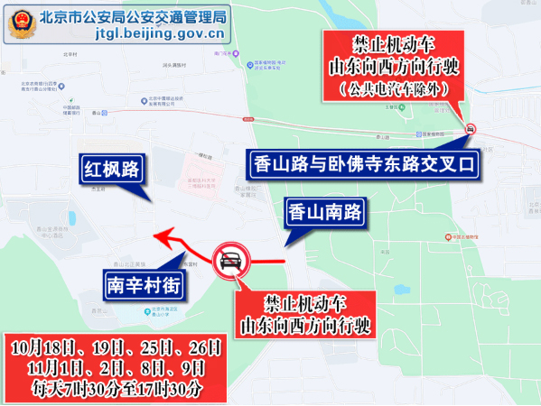 出行提示_北京市交通預(yù)測預(yù)報_香山公園周邊交通壓力