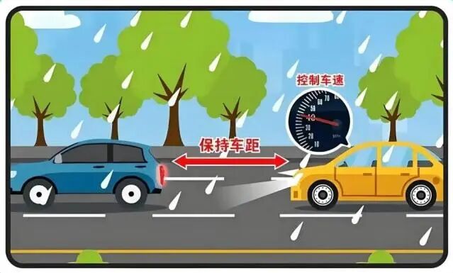 出行提示_輪胎胎壓花紋檢查防滑鏈_雨雪天氣交通出行安全提示